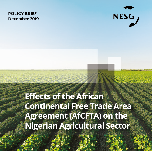 Effects of the African Continental Free Trade Area Agreement (AfCFTA) on the Nigerian Agricultural Sector, The Nigerian Economic Summit Group, The NESG, think-tank, think, tank, nigeria, policy, nesg, africa, number one think in africa, best think in nigeria, the best think tank in africa, top 10 think tanks in nigeria, think tank nigeria, economy, business, PPD, public, private, dialogue, Nigeria, Nigeria PPD, NIGERIA, PPD